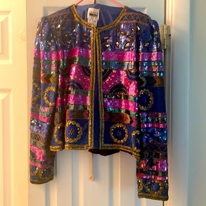 Vintage Leslie Fay Sequin Jacket